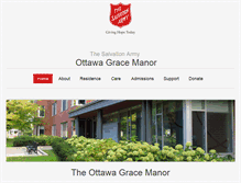 Tablet Screenshot of gracemanor.ca
